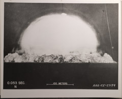Harold Edgerton  -  Atomic Bomb Explosion Tinity, 7-16-45, 14.017 / Silver Gelatin Print  -  