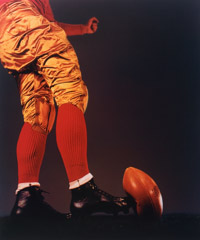 Harold Edgerton  -  Football Kick, 1938 / Dye Transfer  -  14 x 16